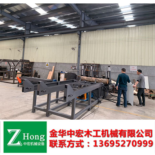 自動跑車鋸帶自動翻轉